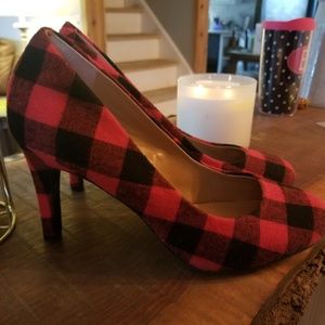 Buffalo Check High Heels